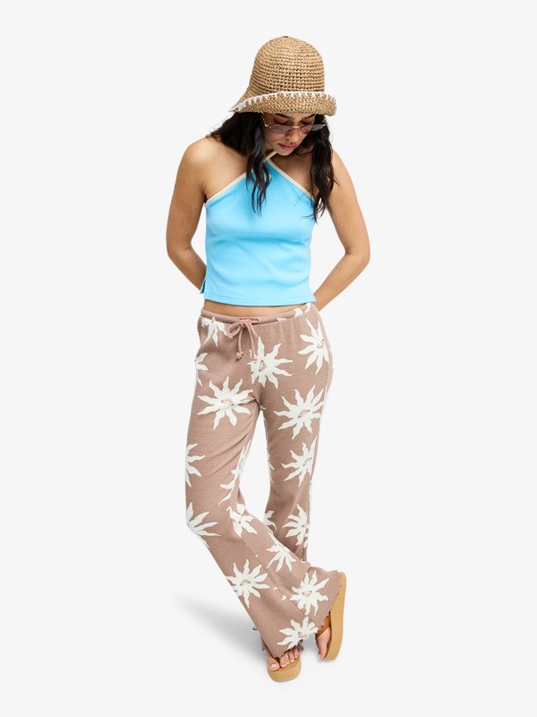 4 Chasing Tan - Pantalon &eacute;vas&eacute; pour Femme Marron ERJNP03751 Roxy