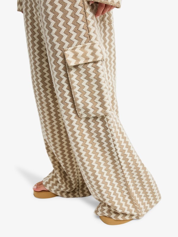 1 Charm The Snake - Elasticated Trousers for Women Brown ERJNP03752 Roxy