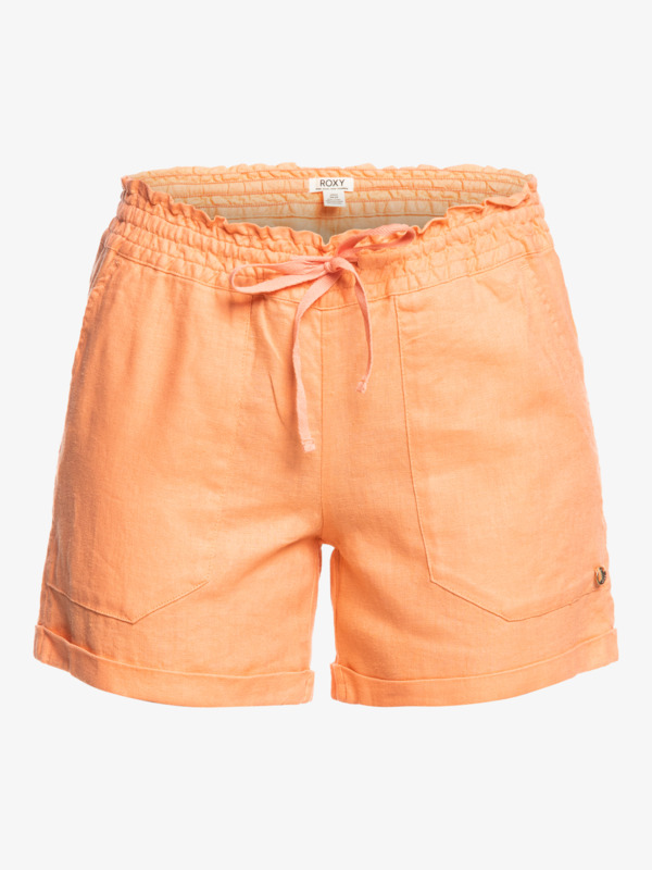 Another Kiss Linen Shorts for Women Roxy