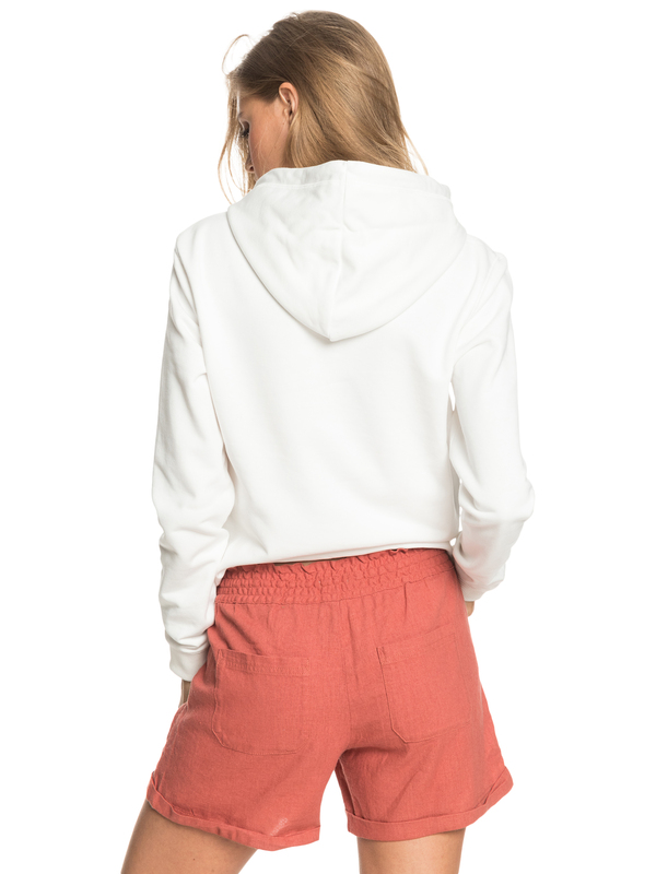 4 Another Kiss - Short de lino para Mujer Rosa ERJNS03310 Roxy