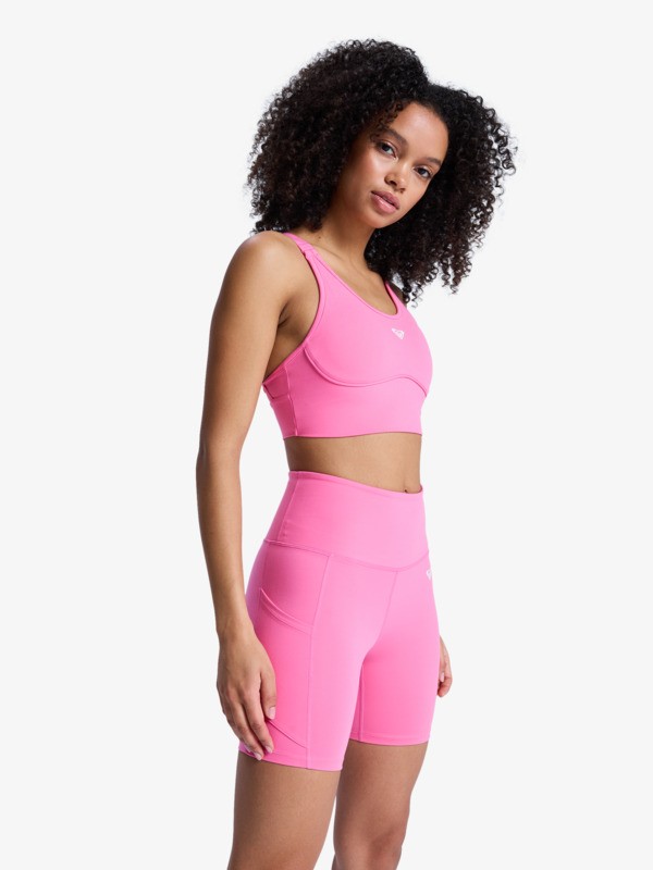 1 Heart Into It - Technical Shorts for Women Pink ERJNS03435 Roxy