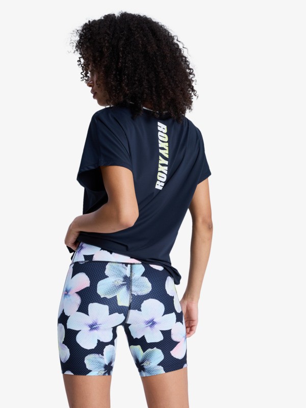 4 Heart Into It Biker Pt - Sport Biker Shorts for Women Black ERJNS03440 Roxy