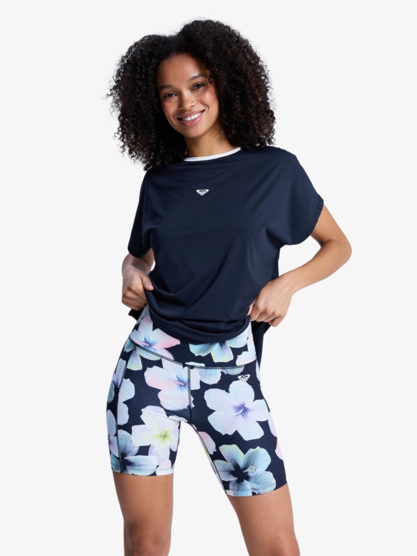 0 Heart Into It Biker Pt - Sport Biker Shorts for Women Black ERJNS03440 Roxy