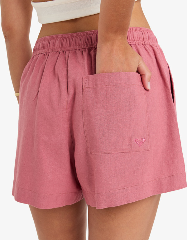 5 Lekeitio Break - Strand-Shorts mit elastischem Bund für Frauen Rosa ERJNS03490 Roxy