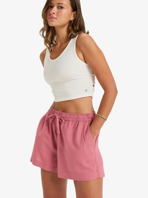 0 Lekeitio Break - Strand-Shorts mit elastischem Bund für Frauen Rosa ERJNS03490 Roxy