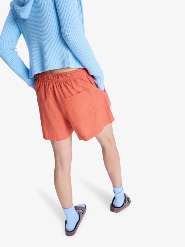 4 Lekeitio Break - Beachshort met Elastische Taille voor Dames Pink ERJNS03490 Roxy