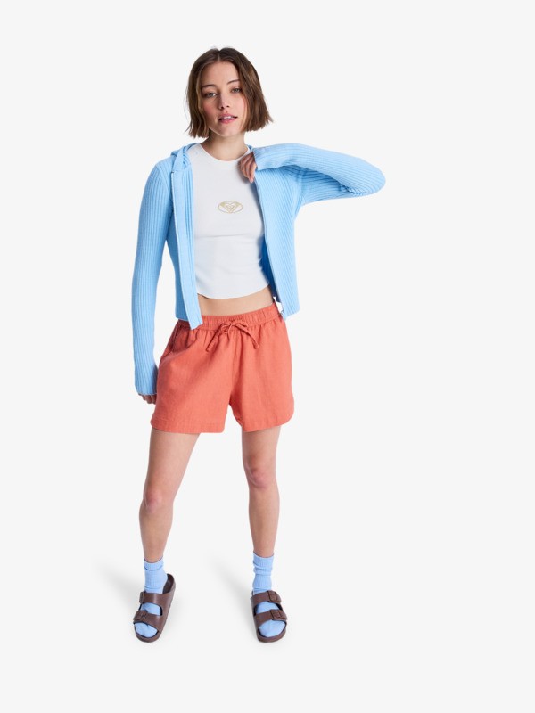 3 Lekeitio Break - Beachshort met Elastische Taille voor Dames Pink ERJNS03490 Roxy