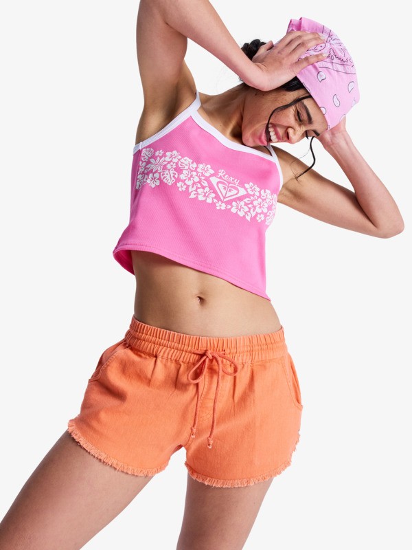 0 Scenic Route - Short à taille élastique pour Femme Rose ERJNS03534 Roxy