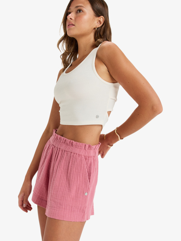 1 What A Vibe - Beachshorts für Frauen Rosa ERJNS03557 Roxy