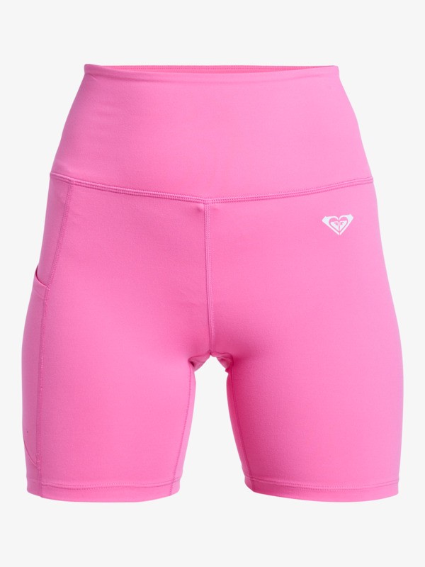 6 Chillout Seamless Washed - Cal&ccedil;&otilde;es de desporto para Mulher Pink ERJNS03567 Roxy