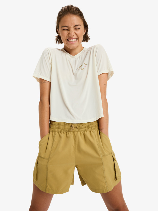 0 Boundless Spirit - Sport Shorts for Women Beige ERJNS03568 Roxy