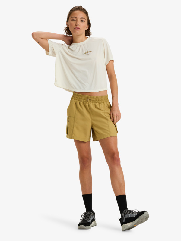 2 Boundless Spirit - Sport Shorts for Women Beige ERJNS03568 Roxy