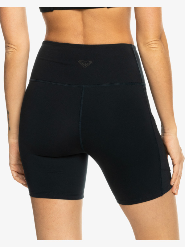 4 Heart Into It Biker - Sportliche Bikershorts für Frauen Schwarz ERJNS03614 Roxy