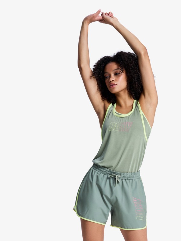 4 Everyday Flow - Elasticated Shorts for Women Green ERJNS03620 Roxy