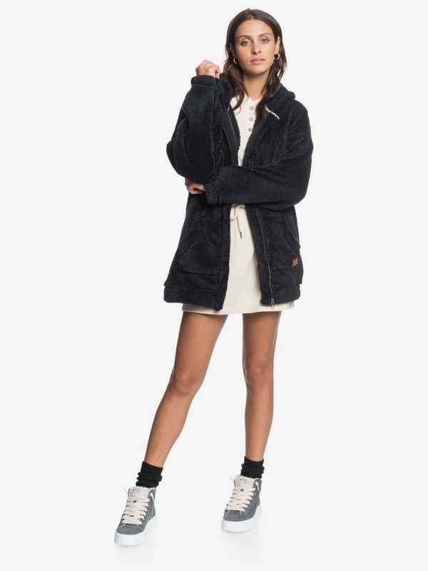 Light Of The Night Hooded Sherpa Jacket for Women