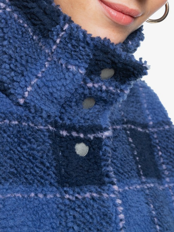 7 Set Your Sights - Sherpa Jacket for Women  ERJPF03081 Roxy