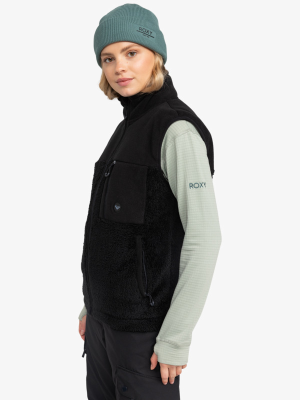 7 Warmlink - Sweater met een Rits voor Dames Black ERJPF03162 Roxy