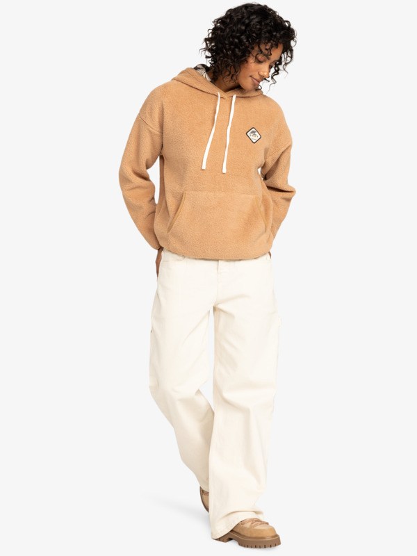 3 Cool Calling - Pullover Hoodie for Women Brown ERJPF03168 Roxy