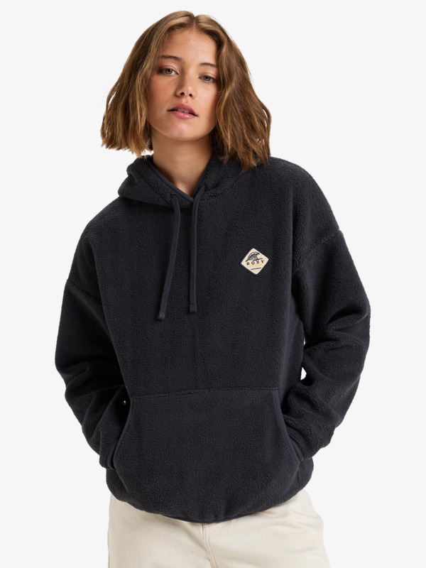 0 Cool Calling - Sudadera con capucha para Mujer Negro ERJPF03168 Roxy