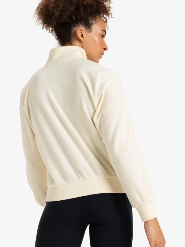 5 Waves Of Warmth - Sport Sweater voor Dames Beige ERJPF03171 Roxy