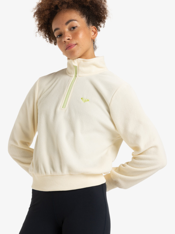 0 Waves Of Warmth - Sudadera deportiva para Mujer Beige ERJPF03171 Roxy