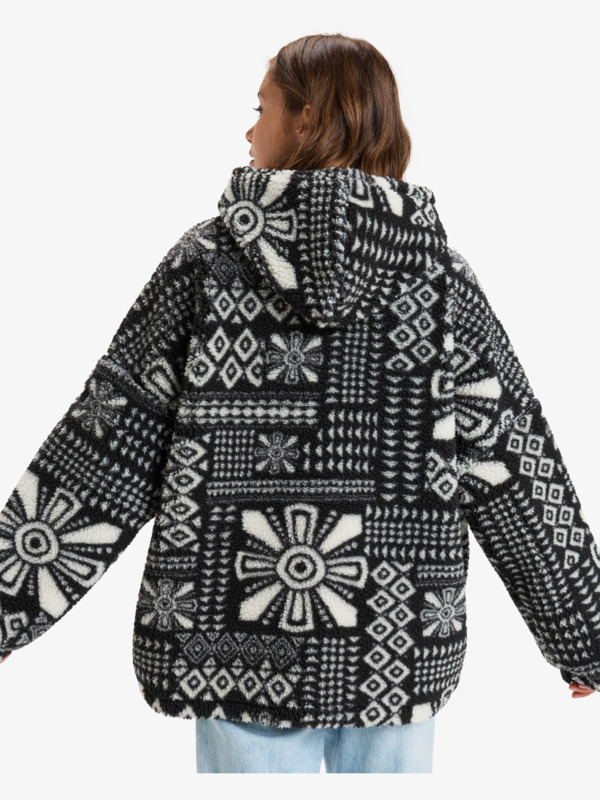 5 Obsessed With You - Kapuzenfleece mit Halbreißverschluss für Frauen  ERJPF03180 Roxy