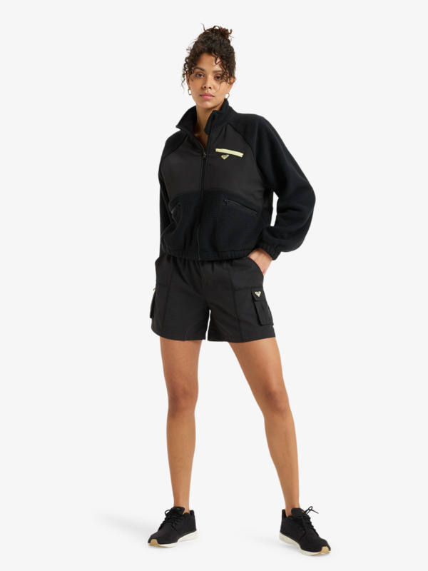 3 Waves Of Warmth Explorer - Full Zip Sport Sweater for Women Black ERJPF03197 Roxy