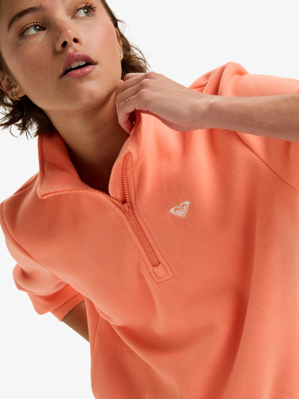 5 Waves Of Warmth Half Zip - Sport Jumper for Women Orange ERJPF03203 Roxy