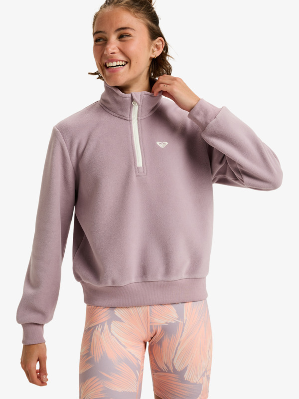 0 Waves Of Warmth Half Zip - Sport Jumper for Women Purple ERJPF03203 Roxy