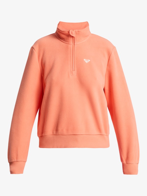 0 Waves Of Warmth Half Zip - Sport Jumper for Women Orange ERJPF03203 Roxy