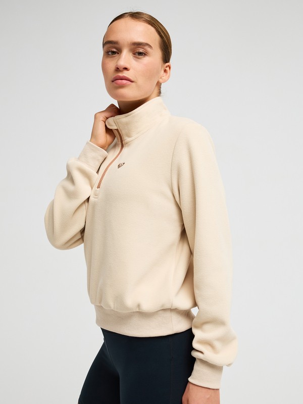 1 Waves Of Warmth Half Zip Beige ERJPF03203 Roxy