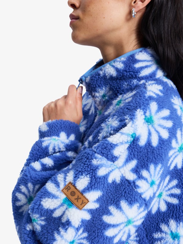 3 Jive Talking Bonded - Polaire demi-zip pour Femme Bleu ERJPF03208 Roxy