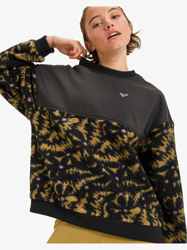 4 Waves Of Warmth Layered - Sport Jumper for Women Black ERJPF03217 Roxy