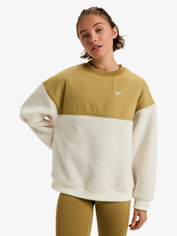 1 Waves Of Warmth Layered - Maglione sportivo da Donna White ERJPF03217 Roxy