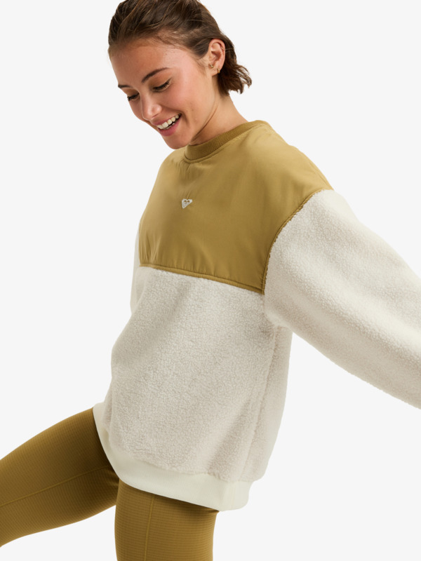 2 Waves Of Warmth Layered - Maglione sportivo da Donna White ERJPF03217 Roxy