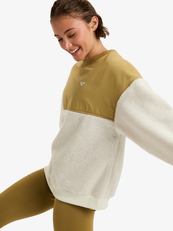 2 Waves Of Warmth Layered - Sport-Polarfleece für Frauen Weiss ERJPF03217 Roxy