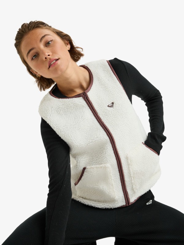 4 Waves Of Warmth Easy - Sporttop voor Dames White ERJPF03218 Roxy