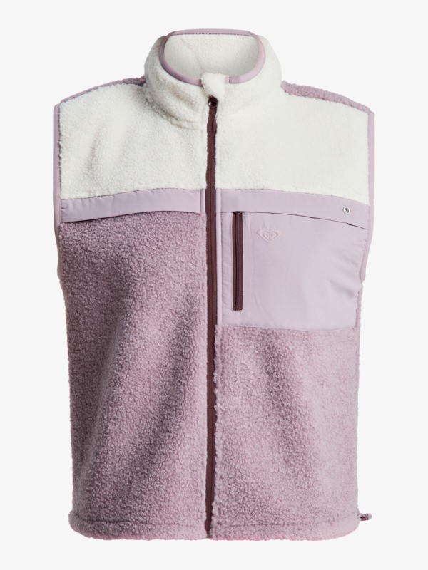 1 Boundless Spirit - Veste polaire sportive sans manches pour Femme Violet ERJPF03219 Roxy