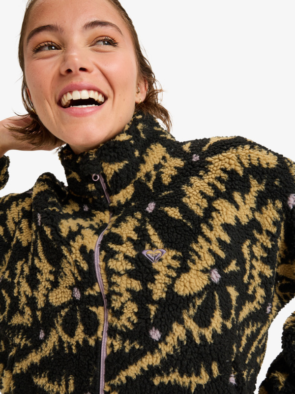 7 Boundless Spirit Zippered - Maglione sportivo da Donna Black ERJPF03220 Roxy
