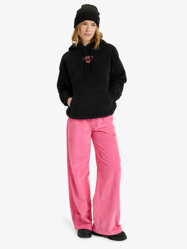 2 Cool Calling - Polarfleece-Hoodie für Frauen Schwarz ERJPF03221 Roxy