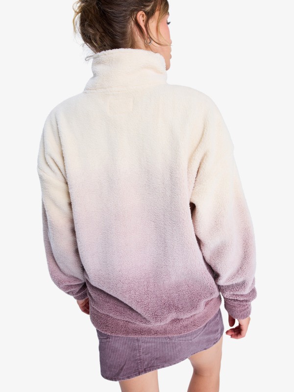 3 Live Out Loud Gradient - Polaire régulière à demi-zip pour Femme Rouge ERJPF03237 Roxy