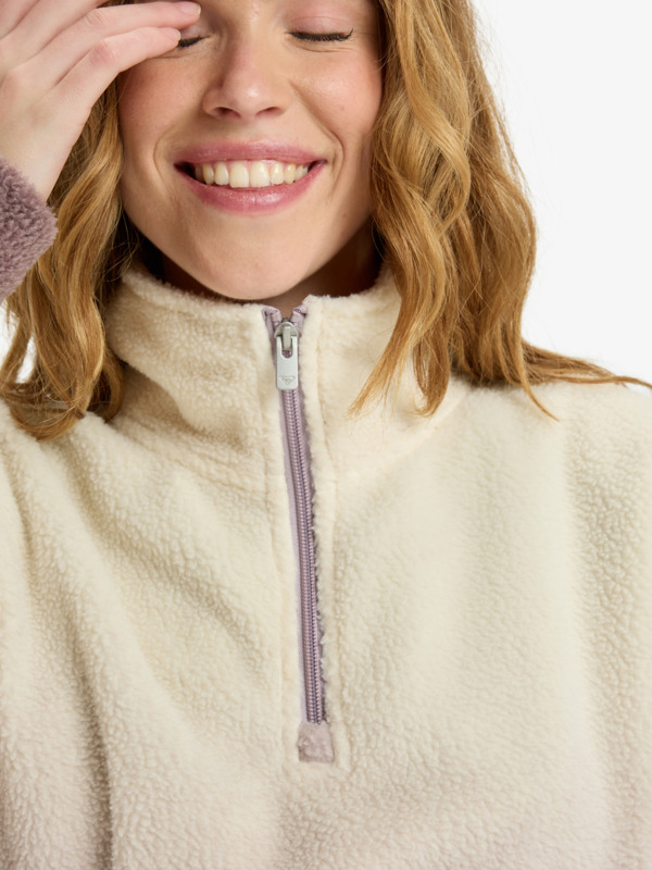 4 Live Out Loud Gradient - Polaire régulière à demi-zip pour Femme Rouge ERJPF03237 Roxy