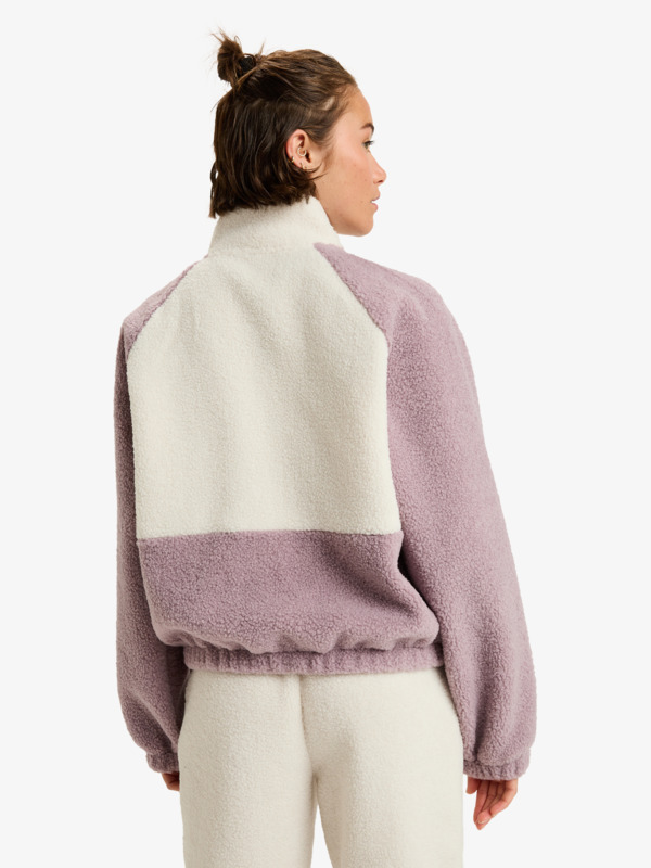 3 Waves Of Warmth Colorblock - Sudadera deportiva para mujer Violeta ERJPF03242 Roxy