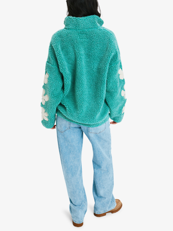 5 Far Away - Zip-Up Fleece for Women Green ERJPF03244 Roxy
