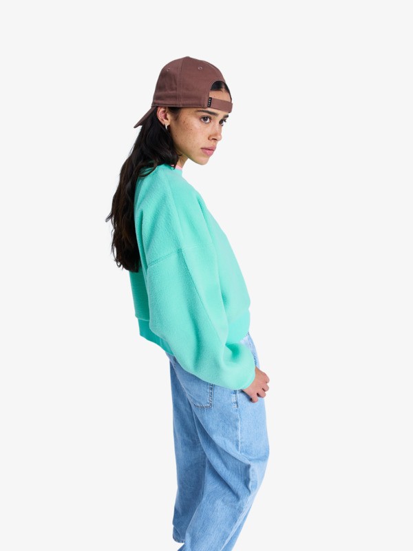 1 Chill Story - Polaire en sherpa pour Femme Vert ERJPF03248 Roxy