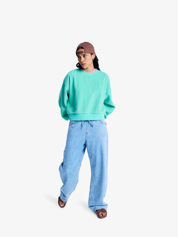 4 Chill Story - Polaire en sherpa pour Femme Vert ERJPF03248 Roxy