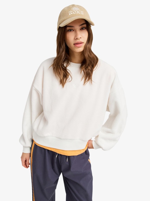 6 Chill Story - Polar de sherpa para mujer Blanco ERJPF03248 Roxy