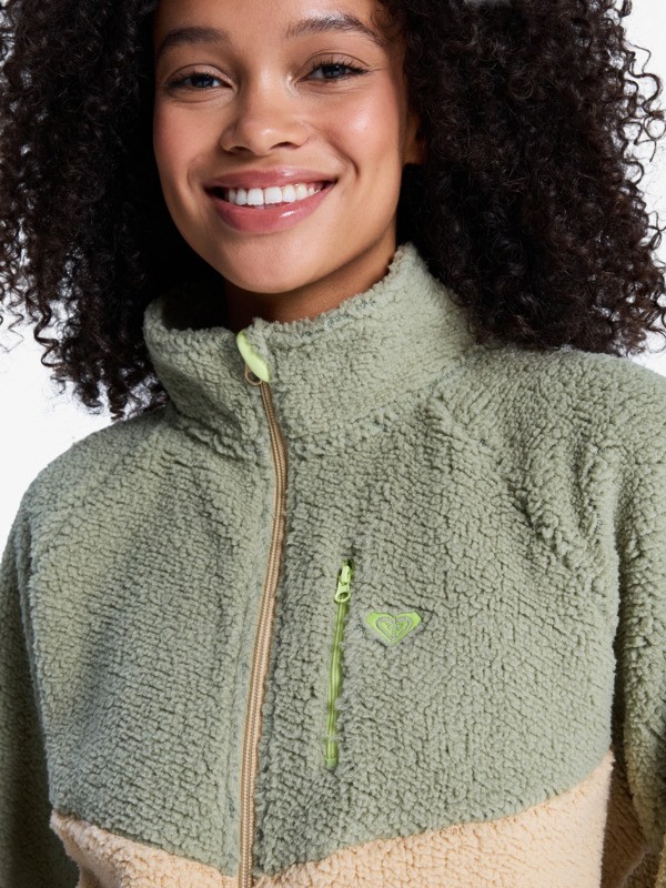 2 Boundless Spirit - Work-out fleece voor Dames Green ERJPF03249 Roxy