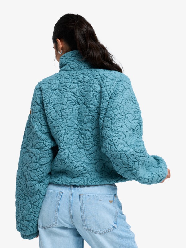 4 Blurry Cloud - Fleece Jacket for Women Blue ERJPF03272 Roxy