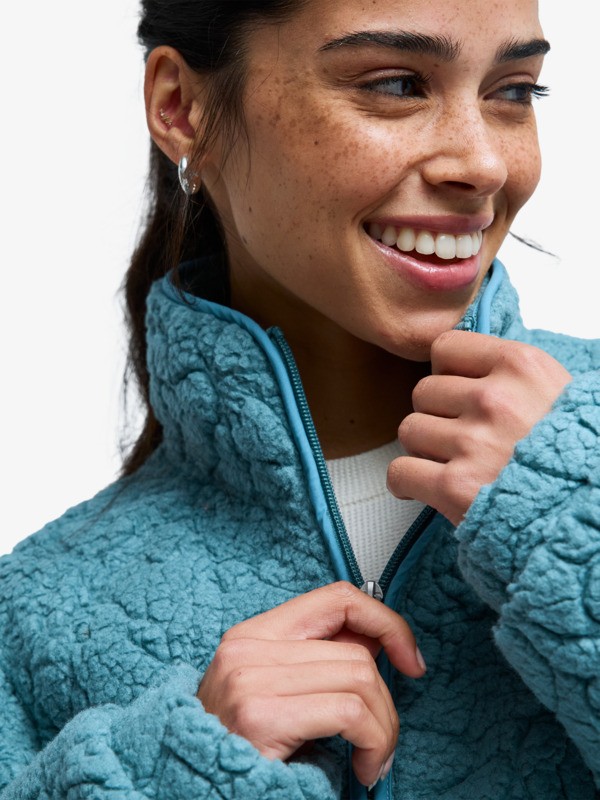 1 Blurry Cloud - Fleece Jacket for Women Blue ERJPF03272 Roxy